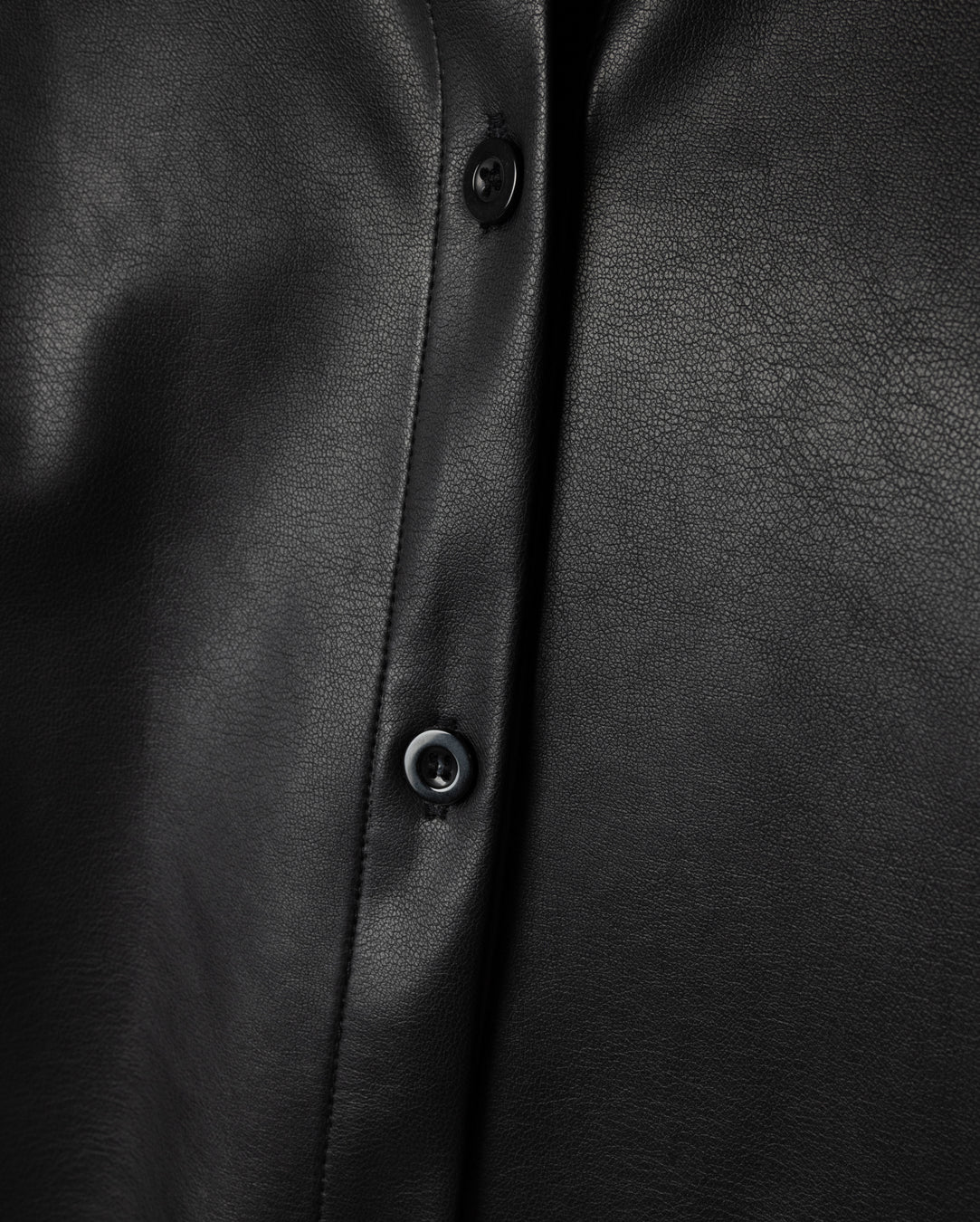 Alhama Leather Button Down Shacket