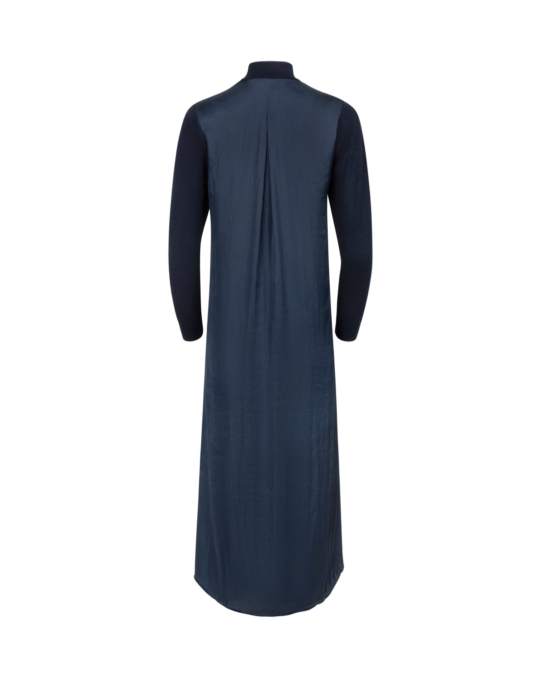 Knit And Silk Back Dress