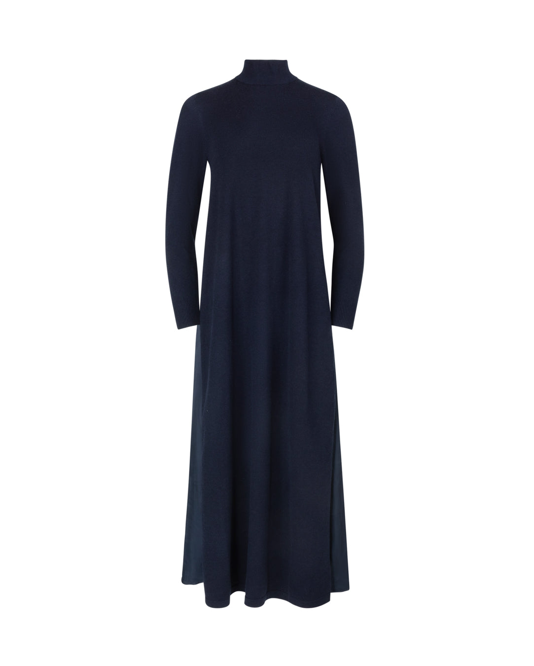Knit And Silk Back Dress