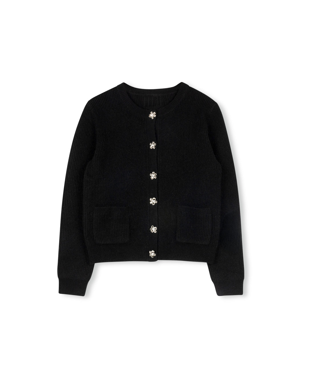 Crystal Button Cardigan