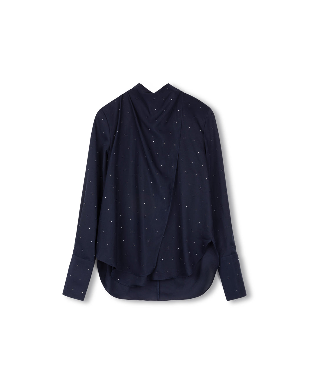 Gem Detailed Back Tie Blouse