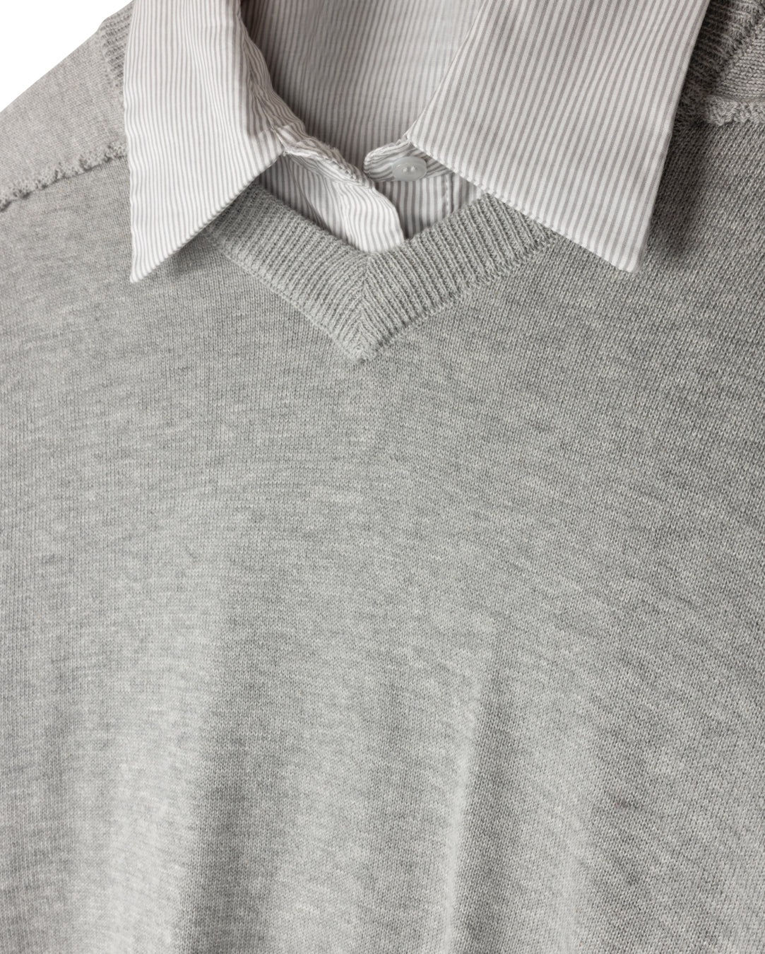 Knit V-neck Seam Sweater