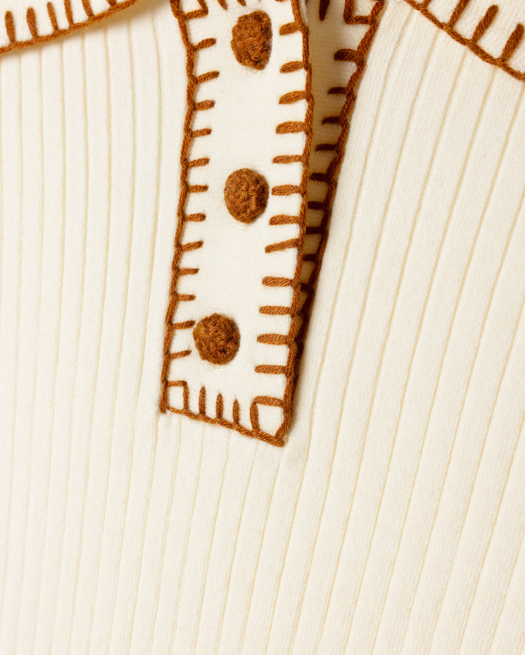 Ribbed Knt Polo