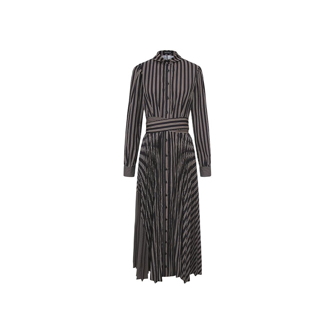 Stripe Button Down Maxi Dress