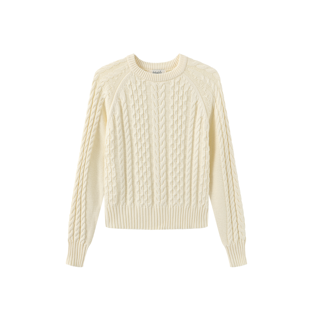 Cable Knit Ribbed Sweater
