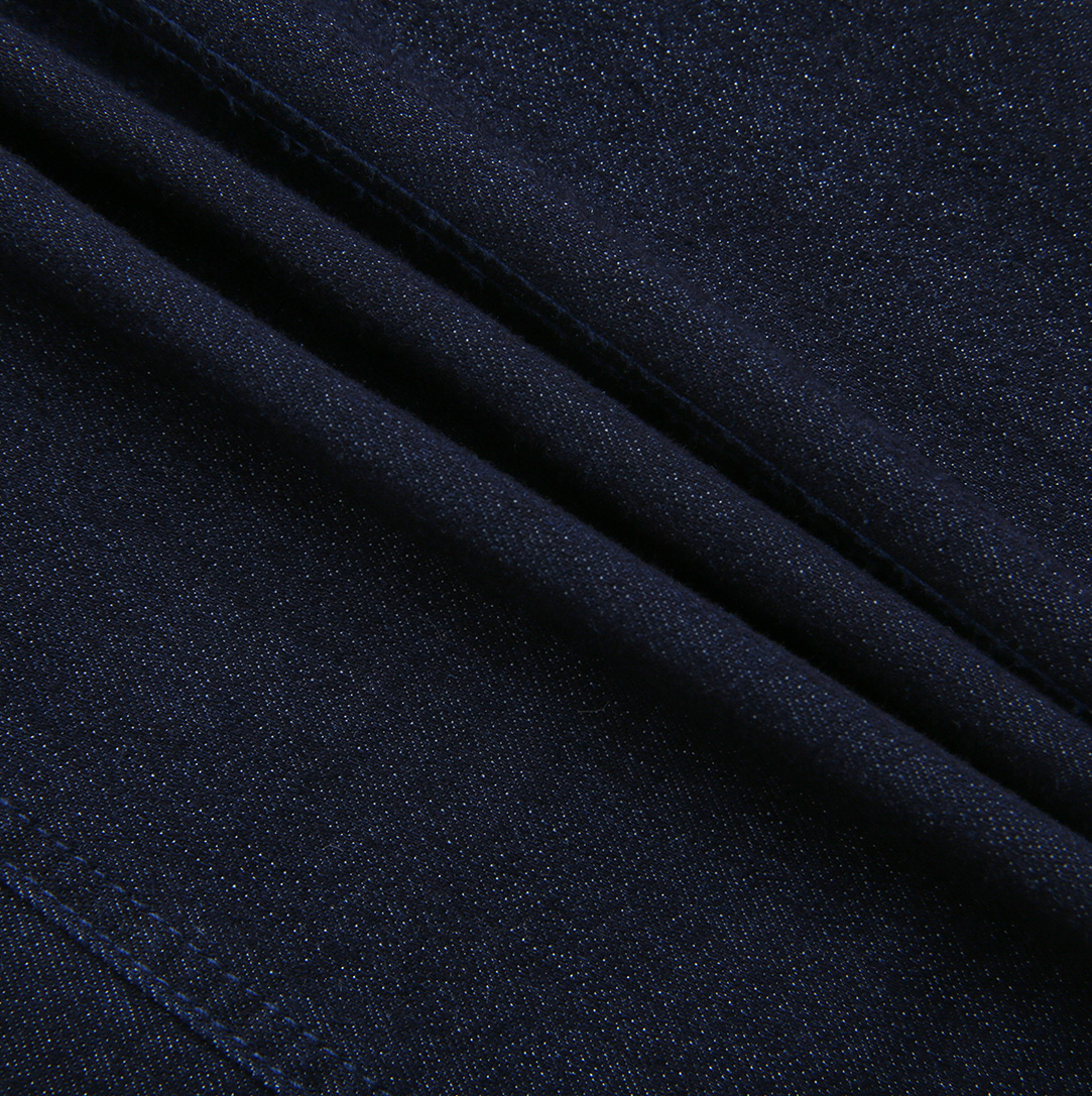 Black Denim Button Skirt