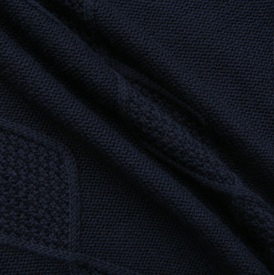 Diamond Detail Knit Crewneck Sweater