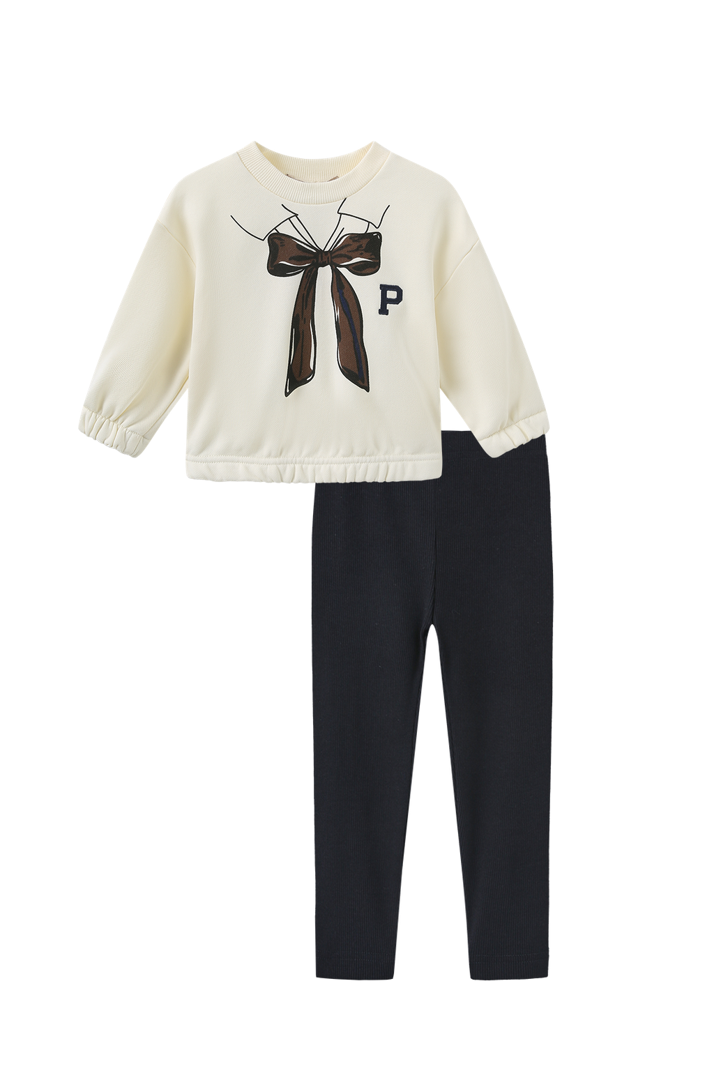 Tie Printed Sweatshirt Set