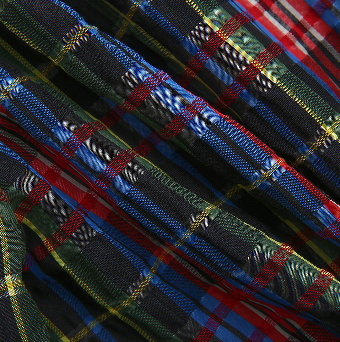Plaid Bumpy Blouse