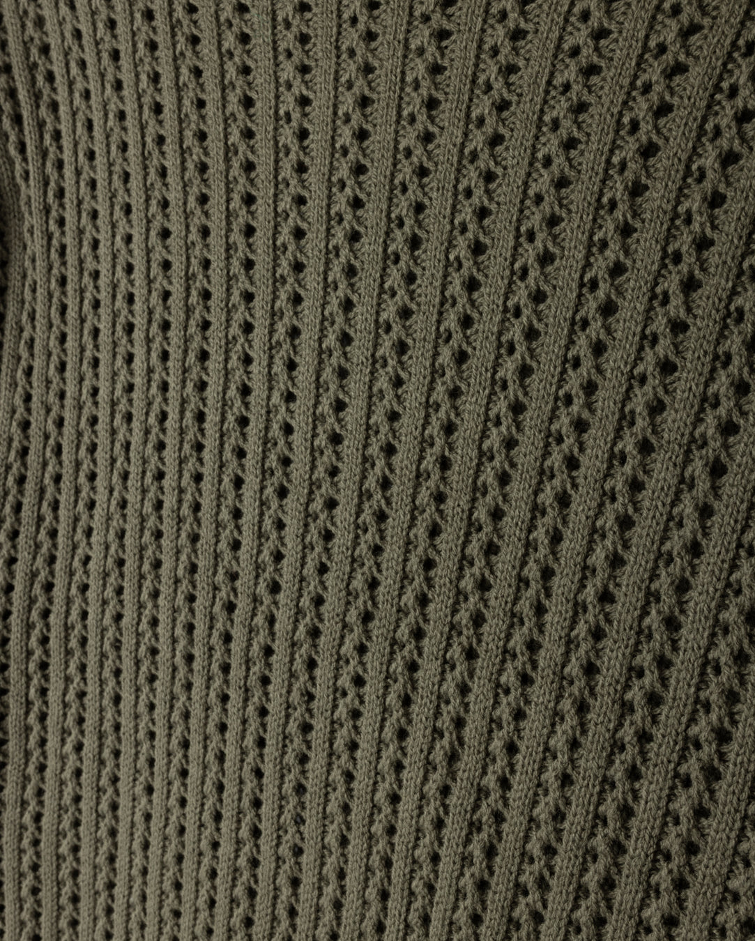 Ribbed Pointelle Dolmen Sleeve Sweater