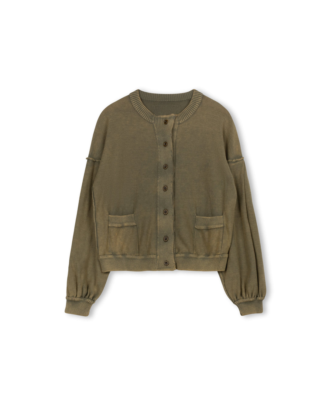 Thin Knit Mineral Wash Cardigan