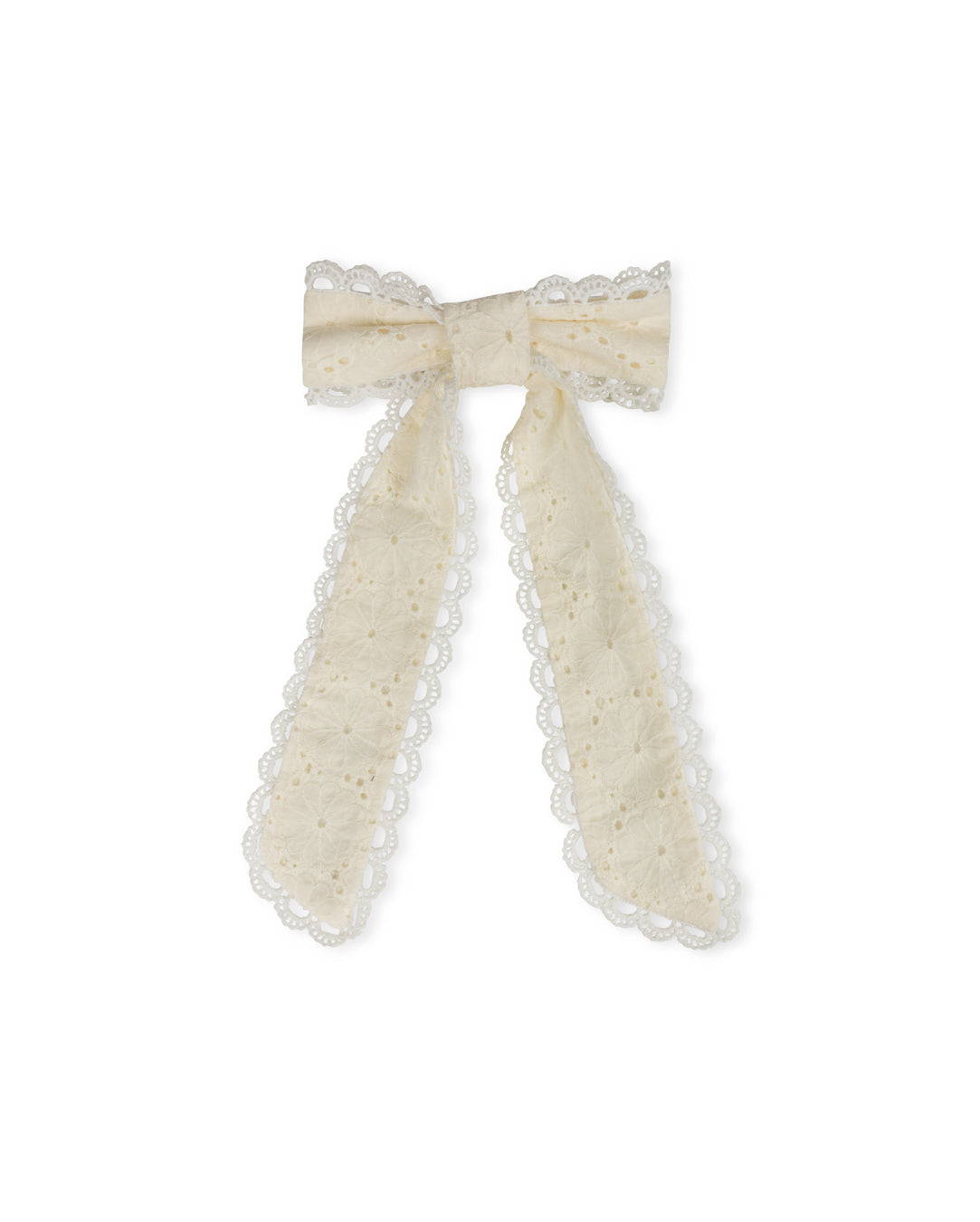 Eyelet Lace Trim Bow