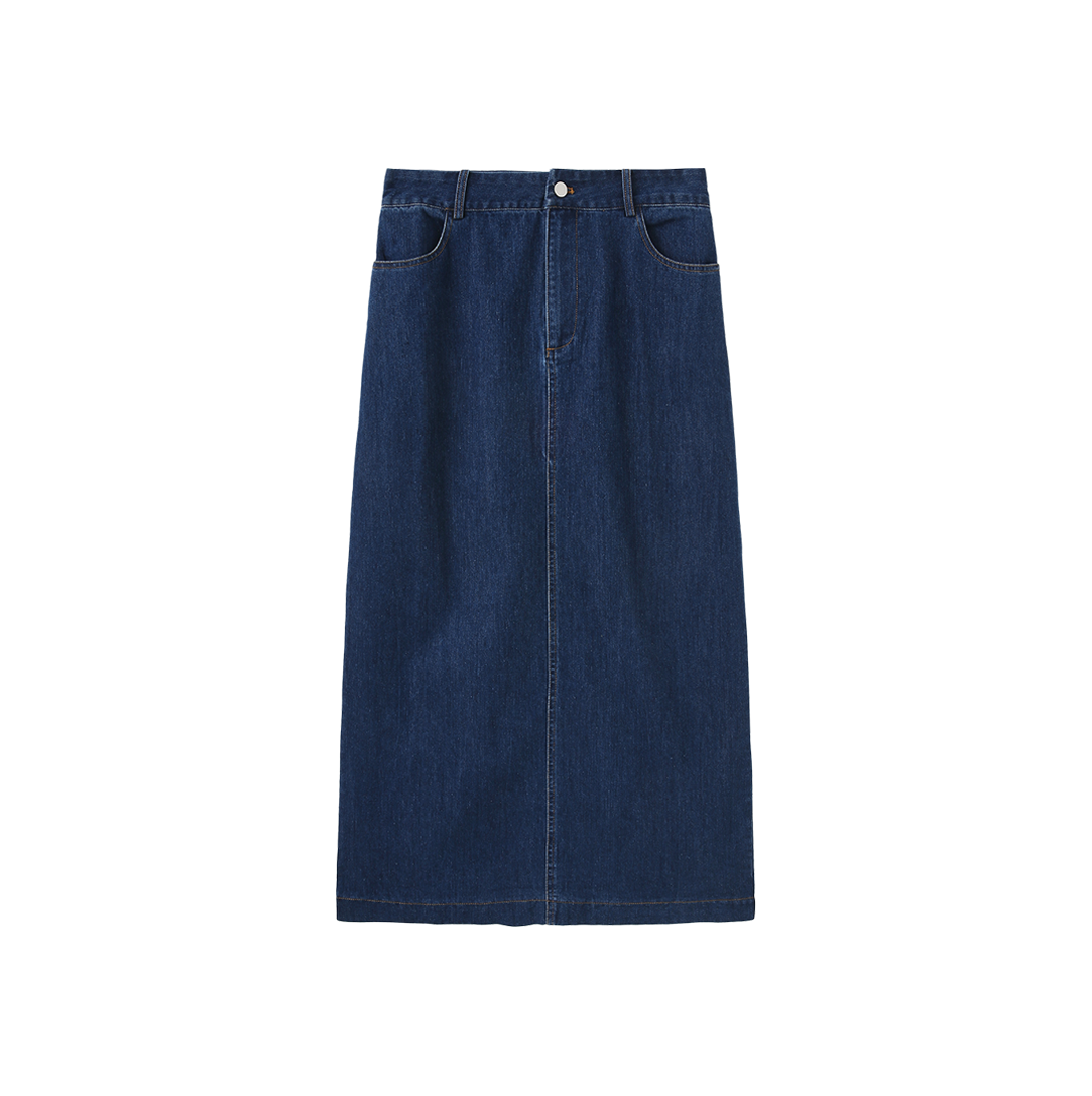 Canvas Straight Maxi Skirt