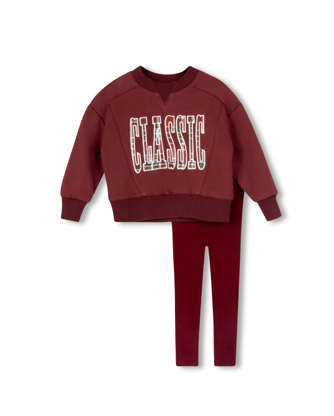 Mia Printed Contrast Sweatshirt And Leggings