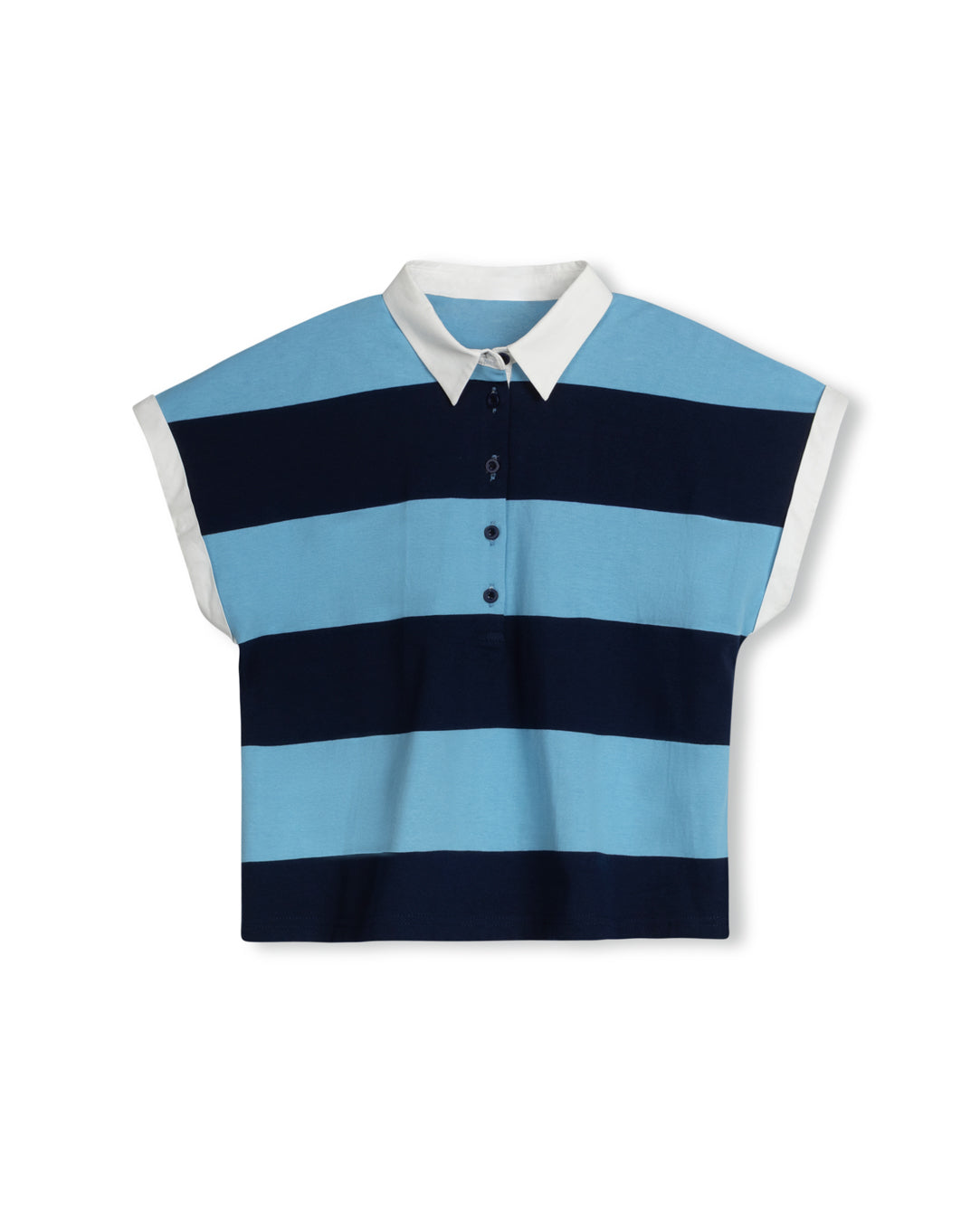 Wide Striped Polo Vest