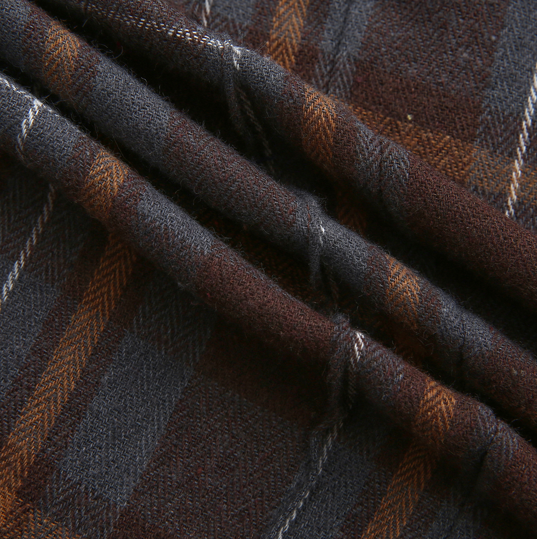 Plaid Pleated Pocket Skirt