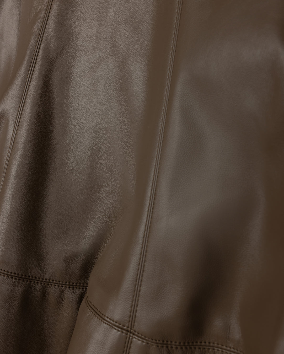 Parton Leather Paneled Seam Skirt C-21461