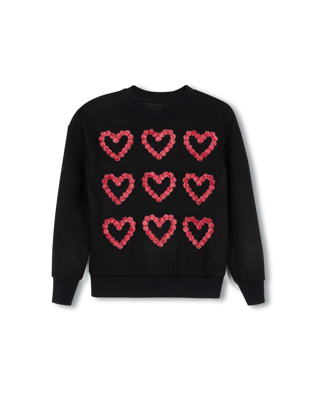 Pom Pom Heart Sweatshirt C-21891