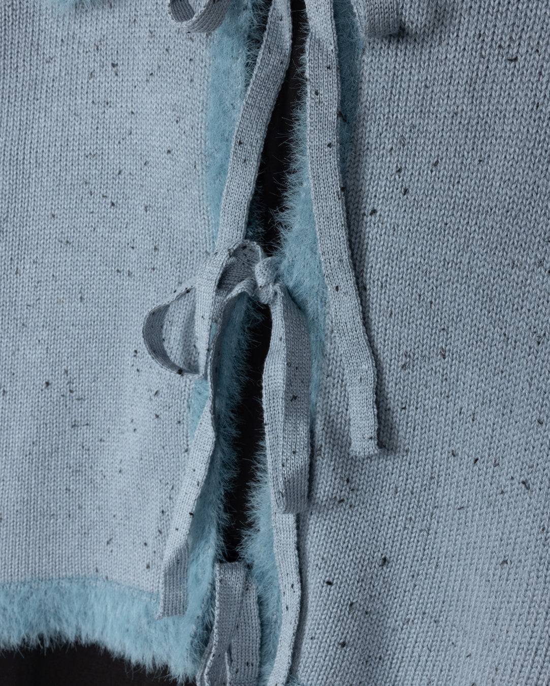 Marled Knit Cardigan And Slip Dress