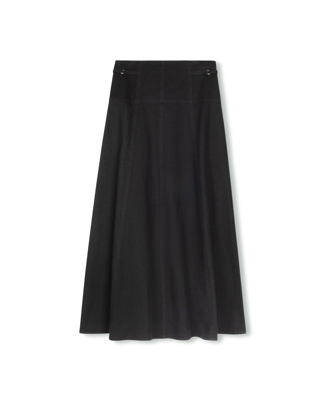 Yoke Panel Denim Skirt - Junees