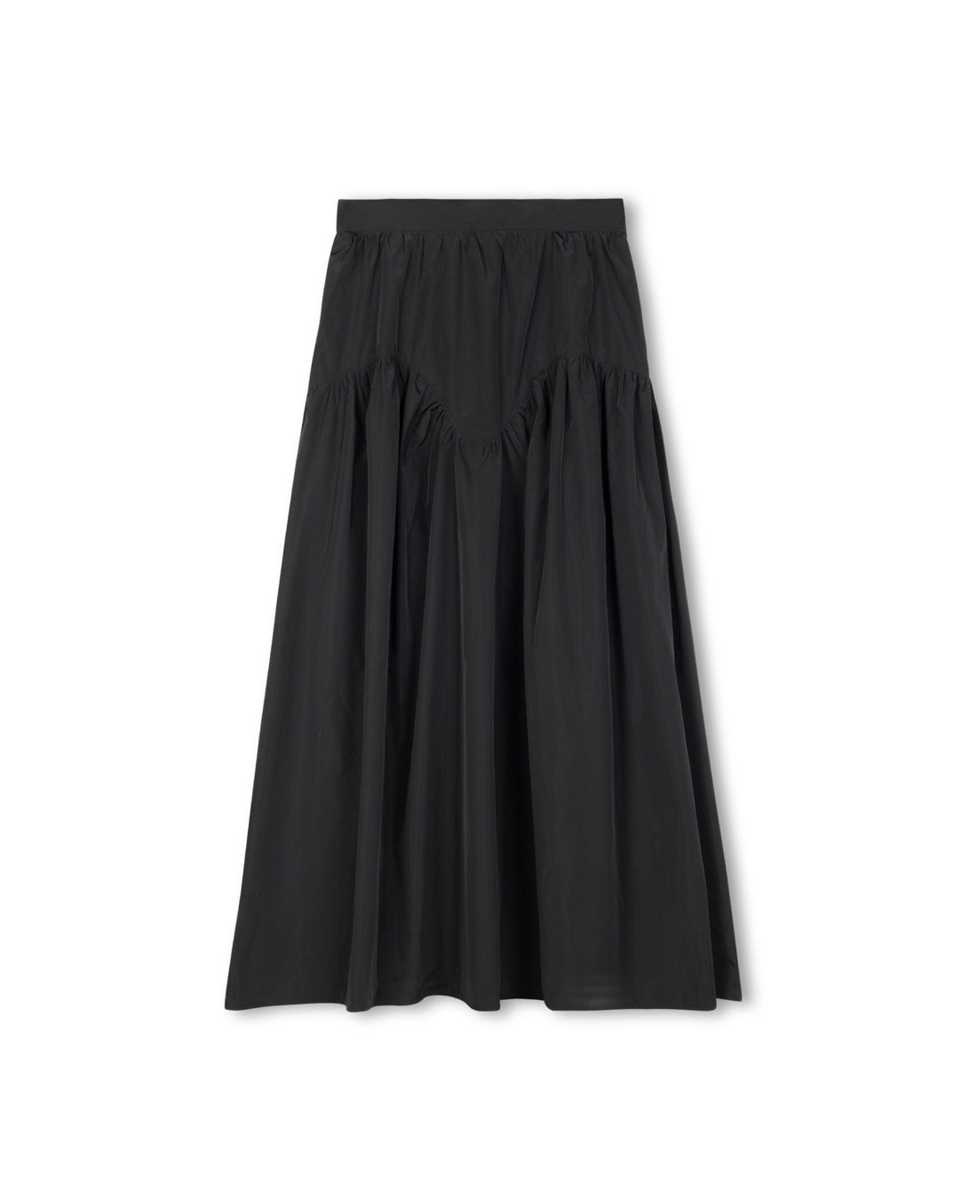 Gathered Detail Maxi Skirt - Junees