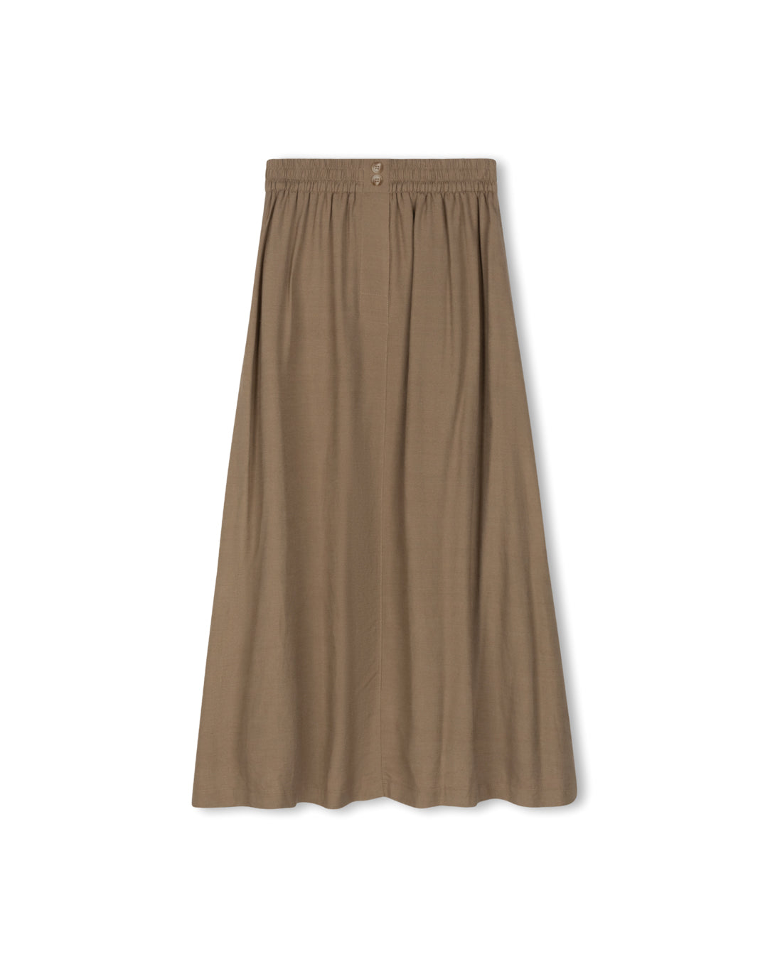 Soft Linen Midi Skirt - Junees