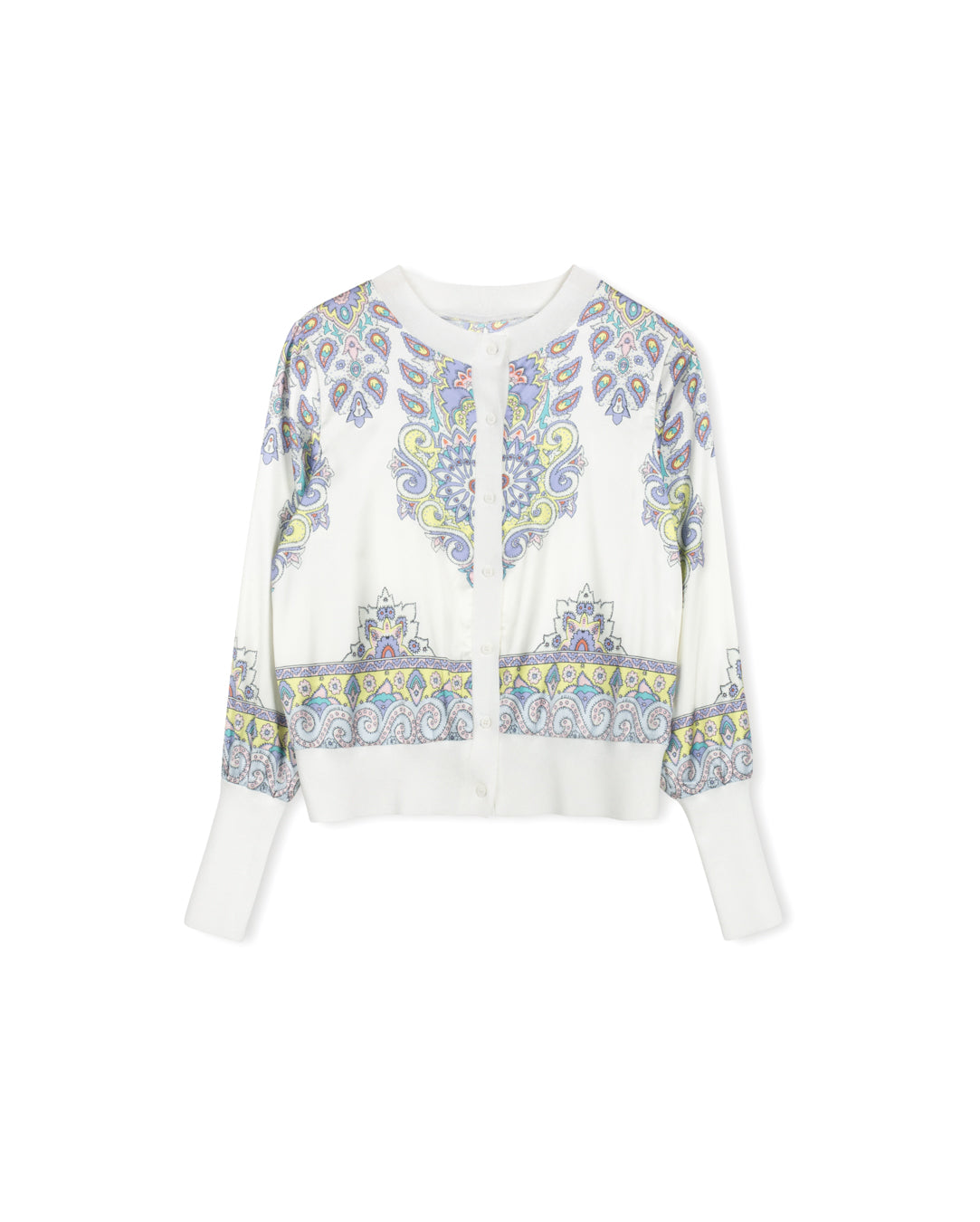 Silk Printed Cardigan