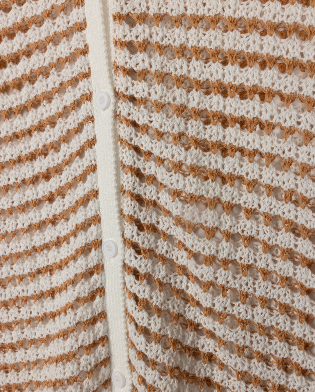 Crocheted Contrast Knit Shaket