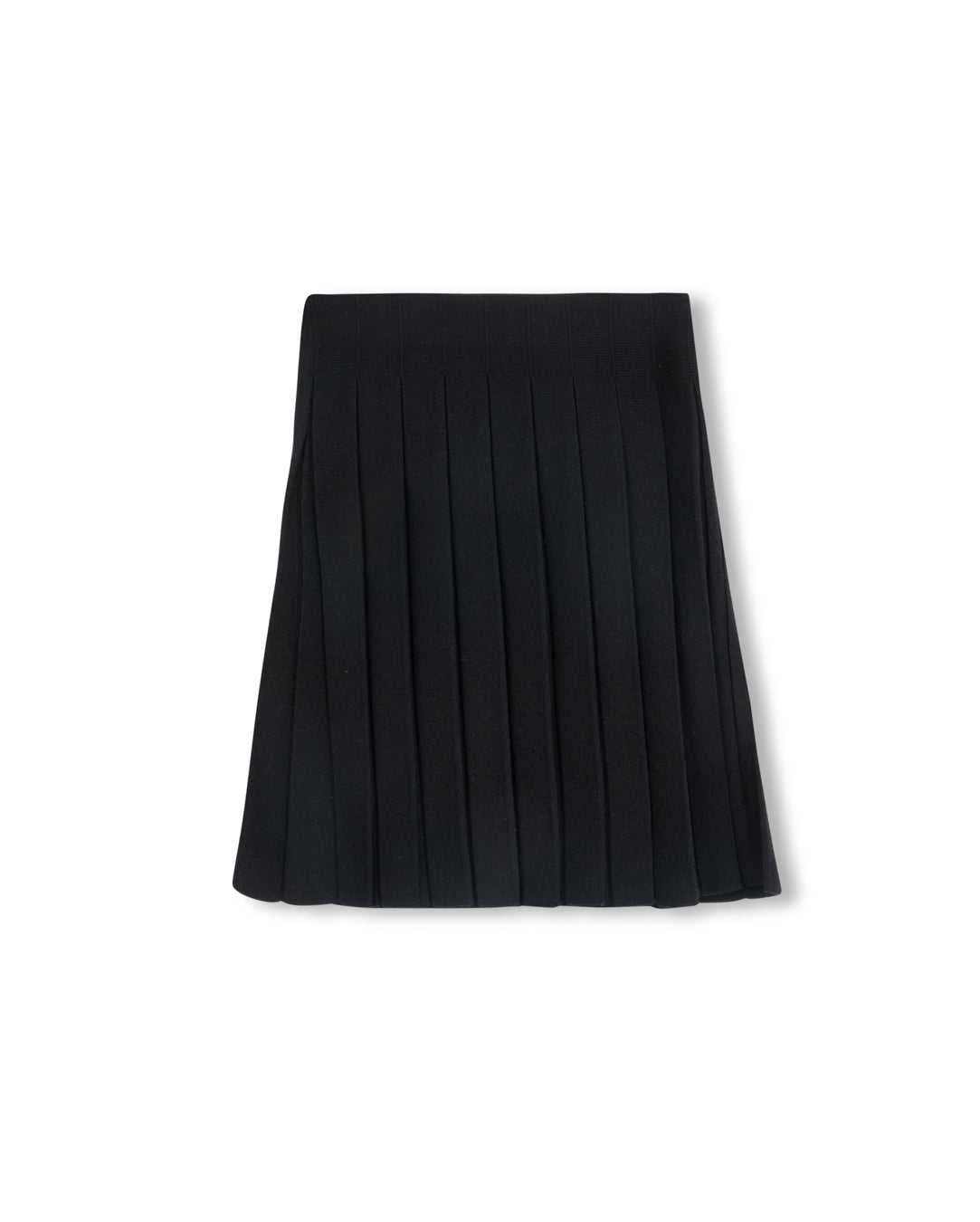 Detail Seam Top Knit Pleated Skirt C-21234