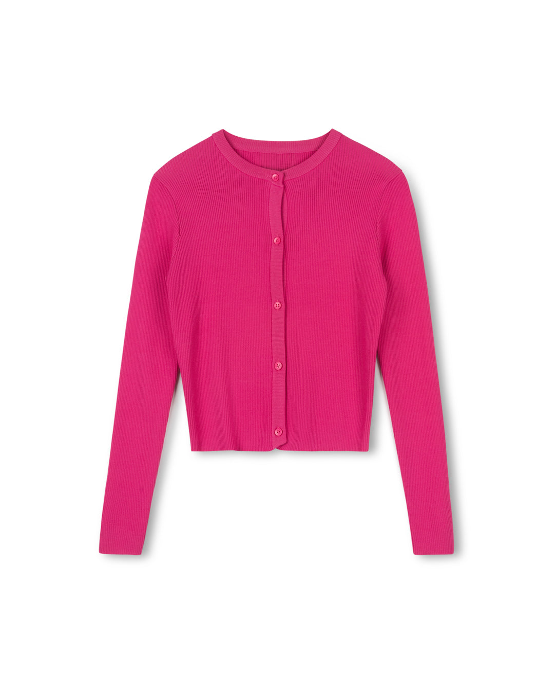 Crystal Button Knit Cardigan W-19903