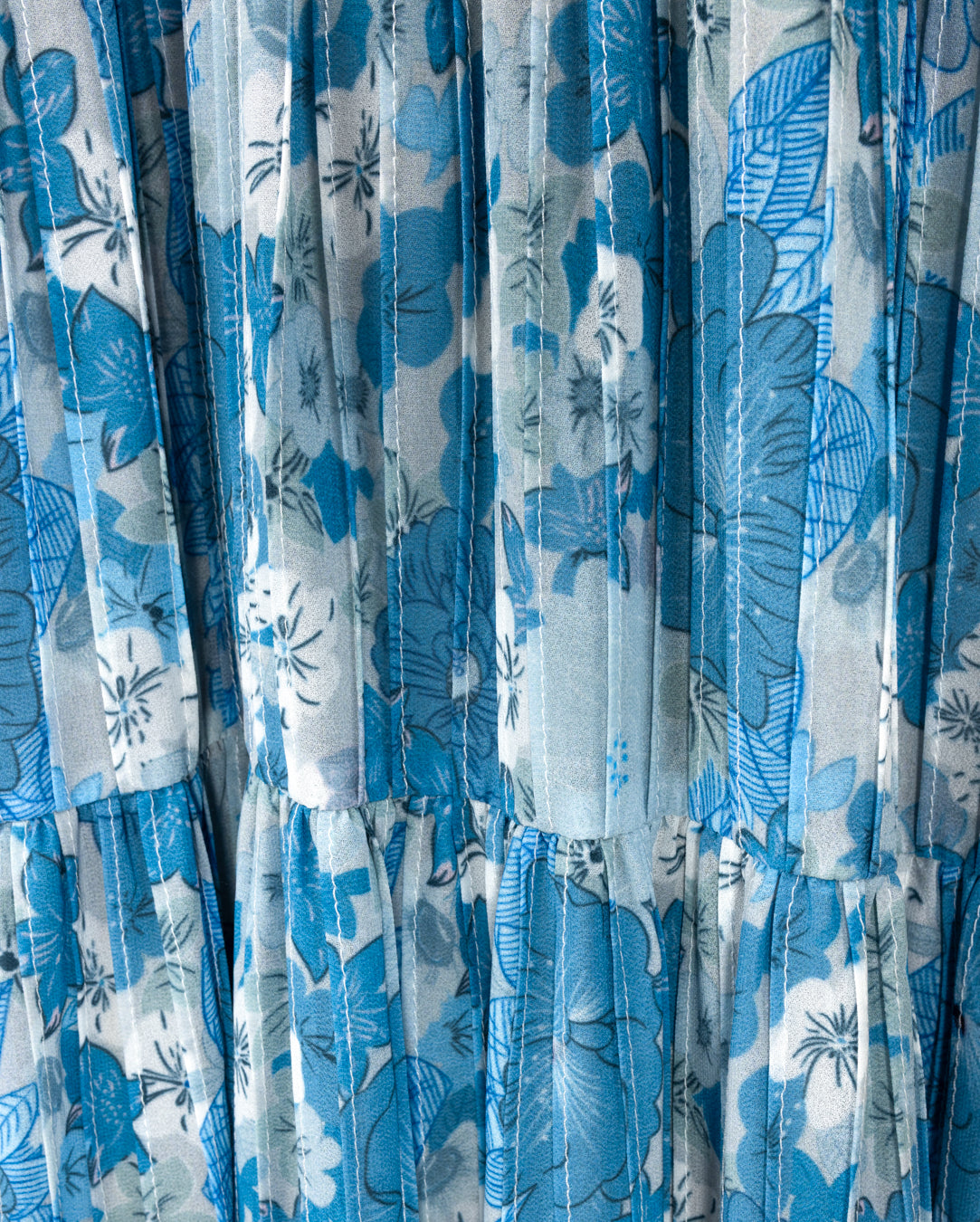 Midi Tiered Pleated Dress