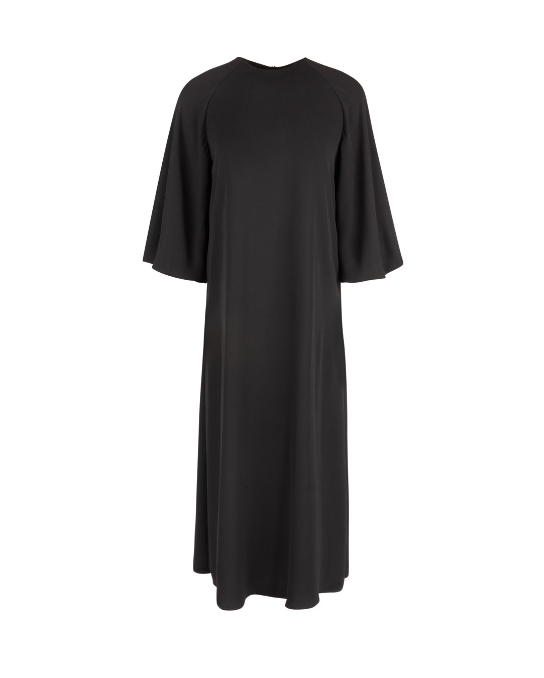 Chiffon Flowy Large Sleeve Dress W-18023