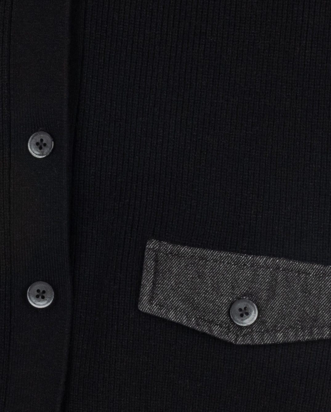 Knit And Denim Cardigan C-21723