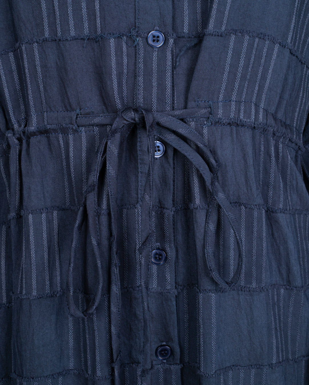 Textured Drawstring Maxi Dress - Junees