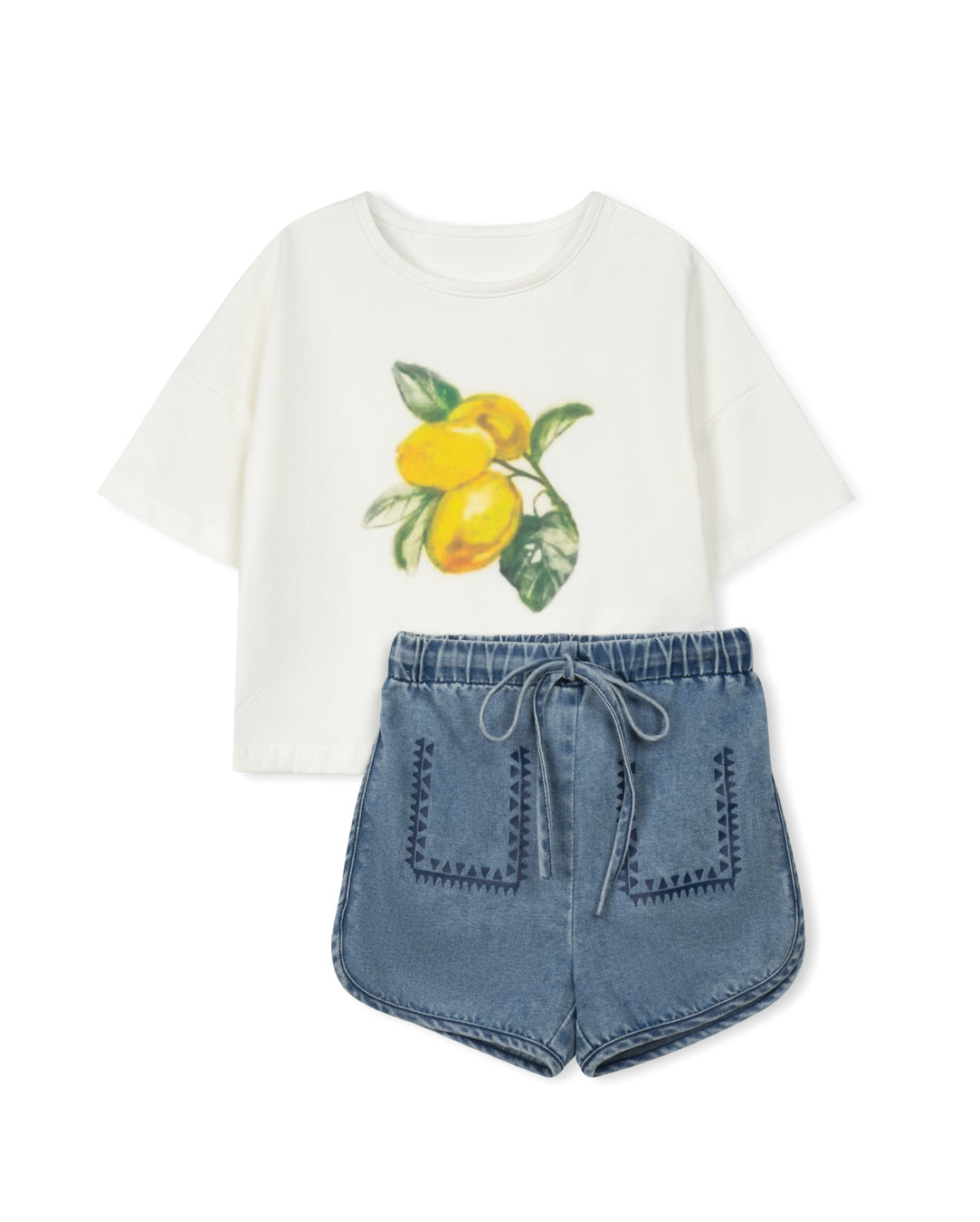 Lemon Shorts Set
