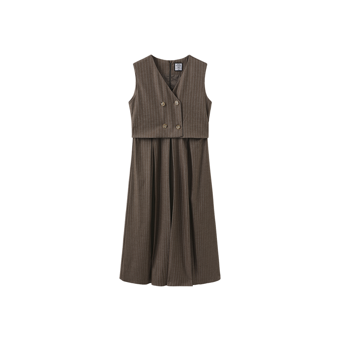Wool A-line Vest Dress