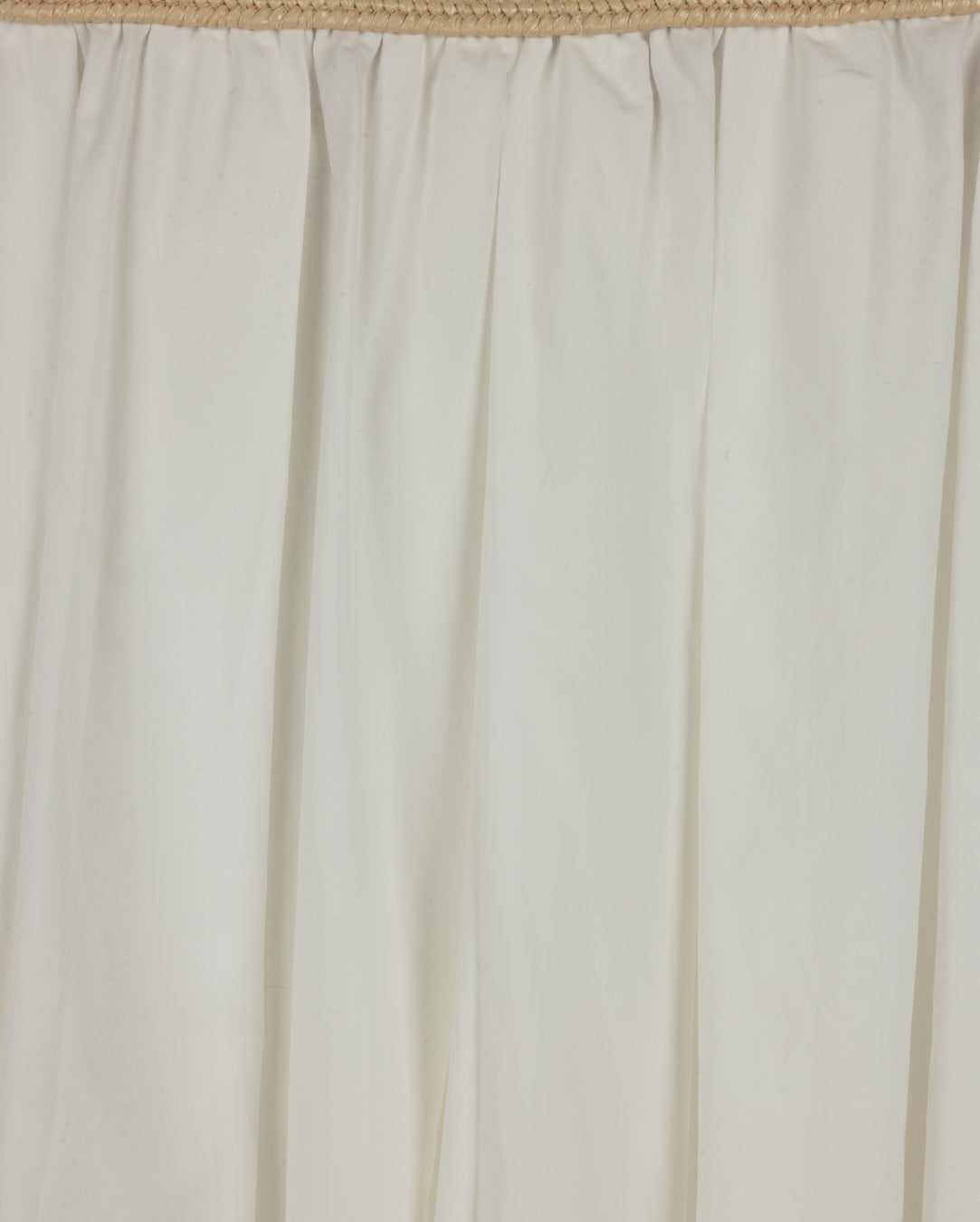 Raffia Waist Poplin Skirt - Junees