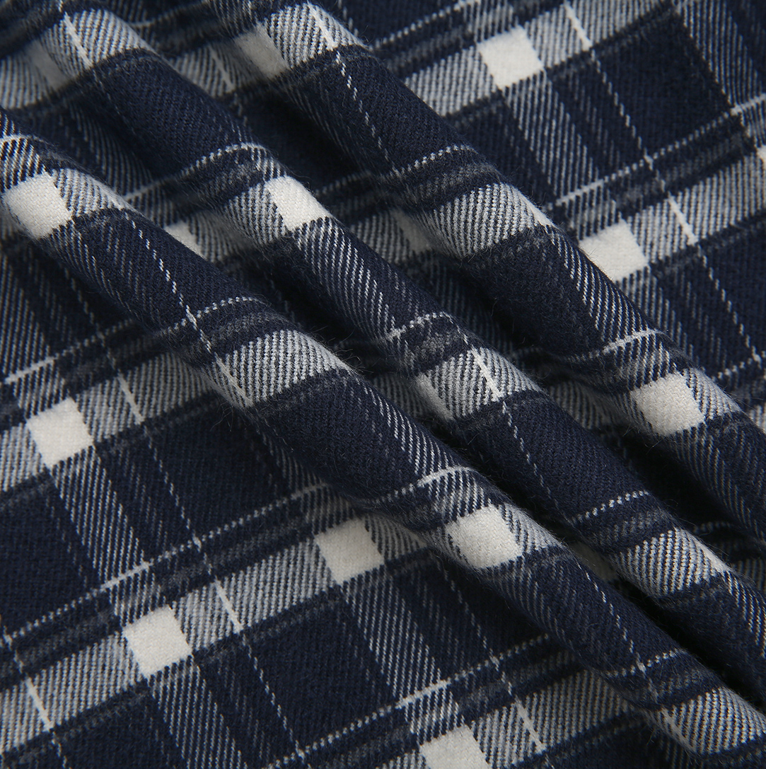 Plaid Center Pocket Pleat Skirt