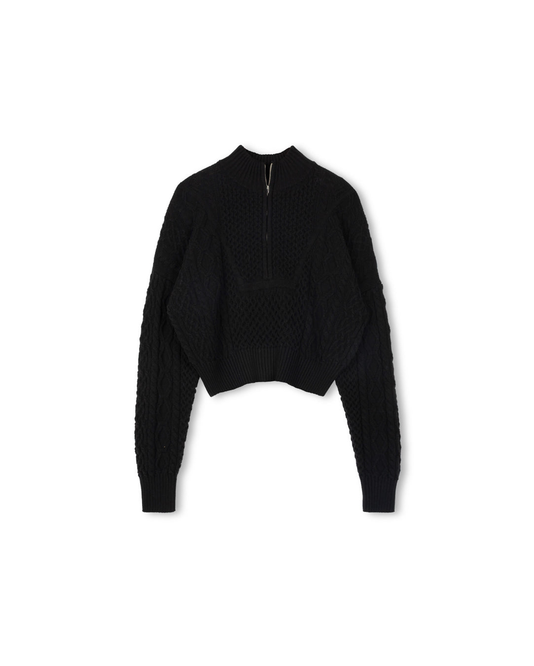 Funnel Neck Crop Sweater