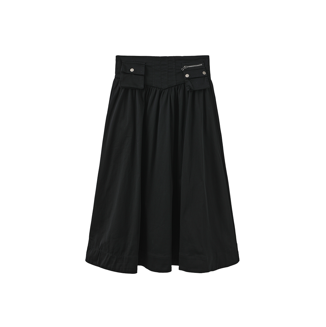 Detailed Waisted Cargo Pocket Skirt