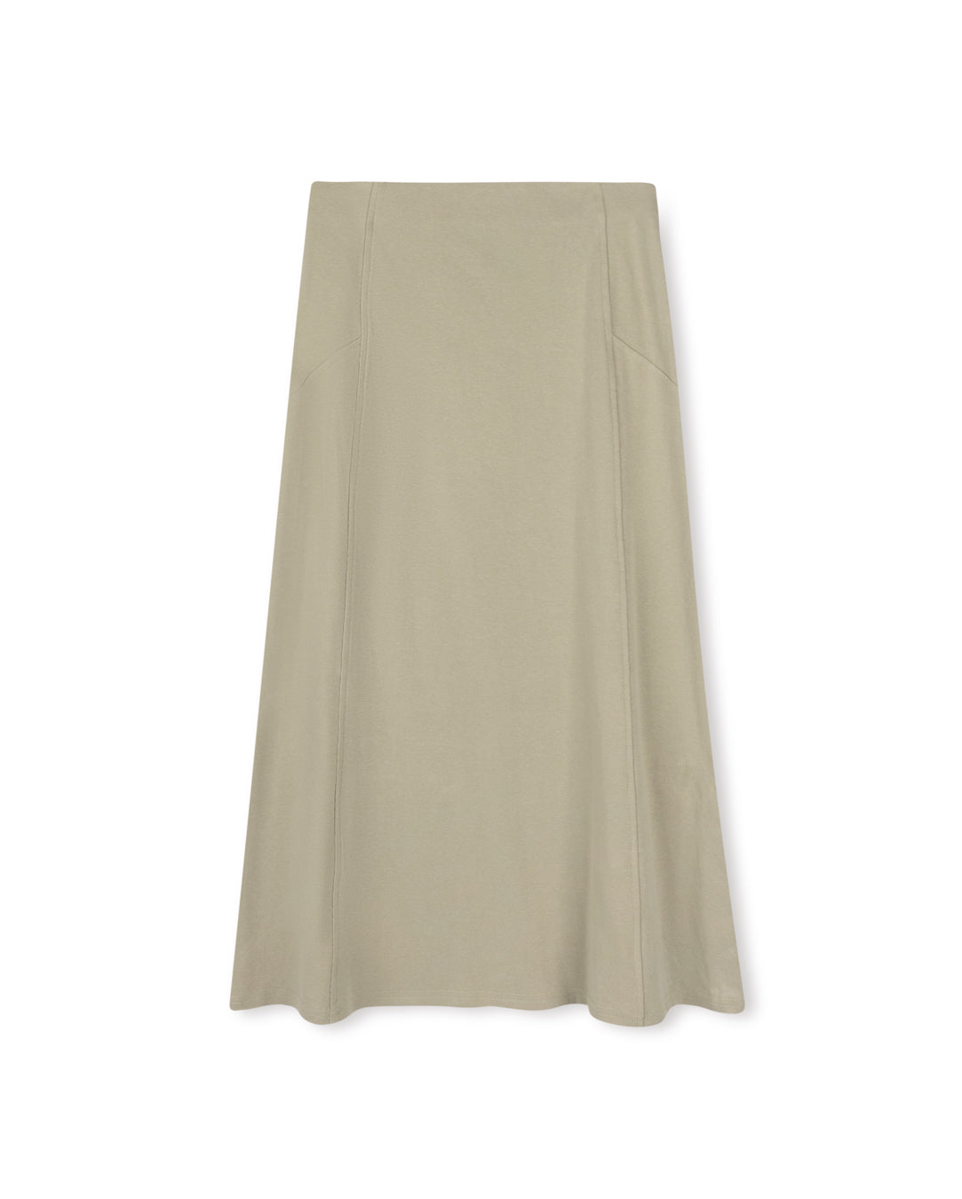 Duo Seam Detail Midi Skirt C-19677