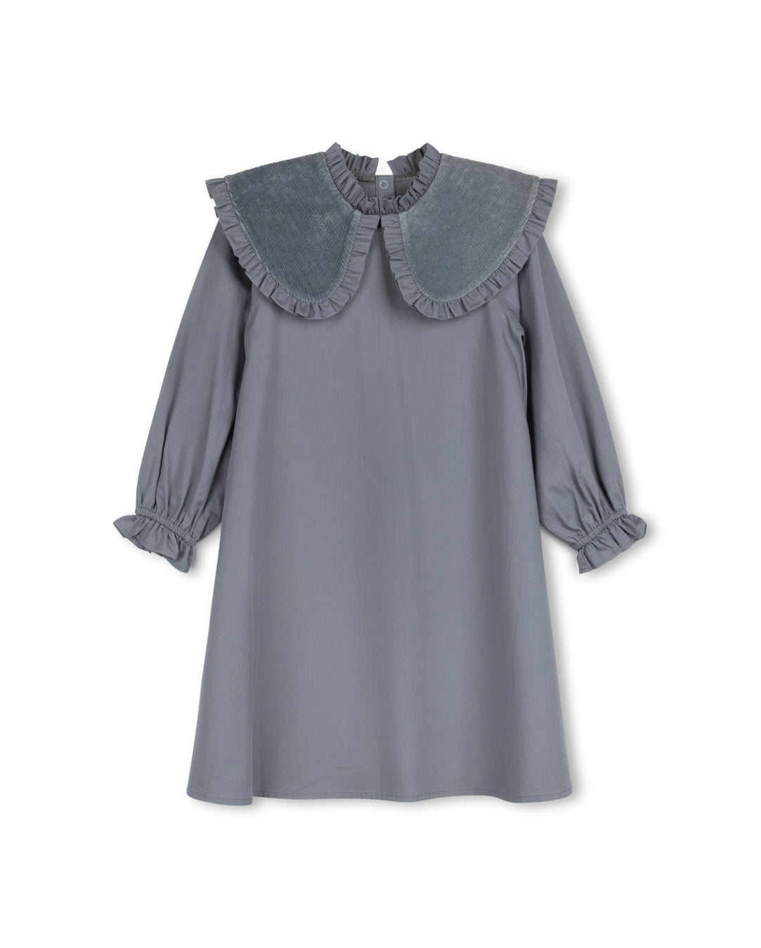 Poplin Big Collared Dress