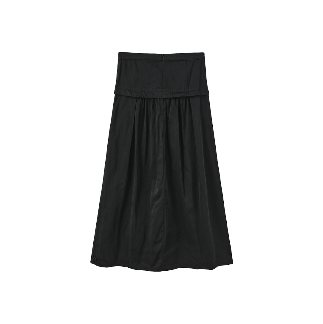 Drop Waist Taffeta Bow Skirt