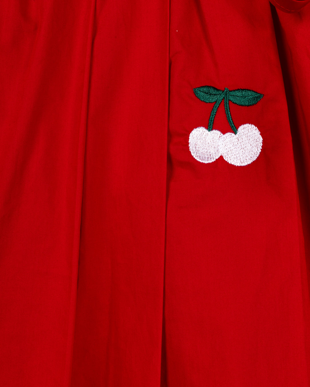 Tessa Embroidered Cherry Pleated Skirt