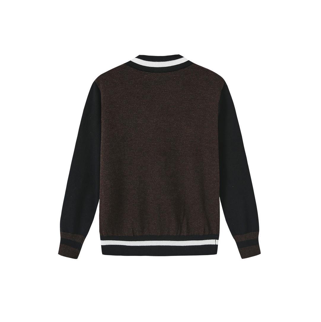 Color Block Detail Cardigan