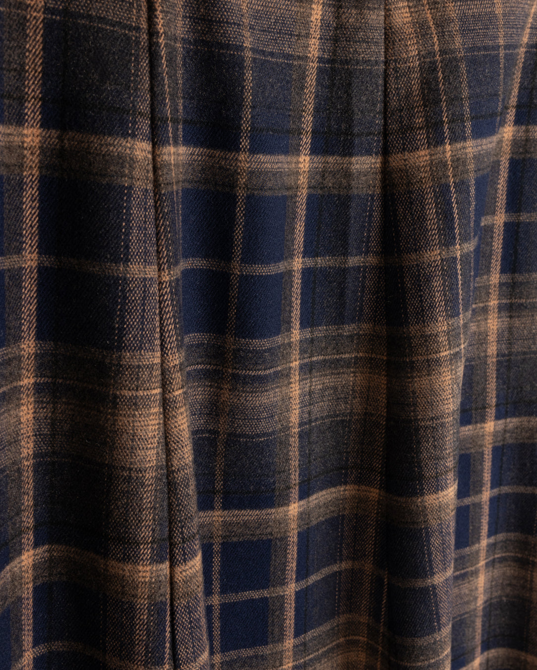 Nill Plaid Open Panel Midi Skirt