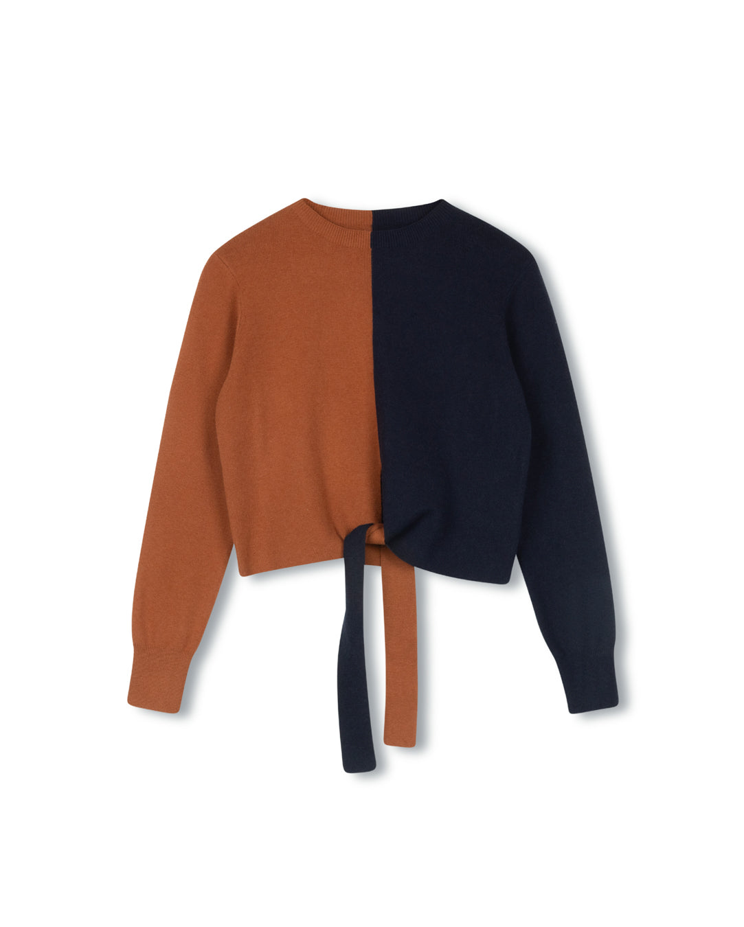 Color Block Tie Top W-20334