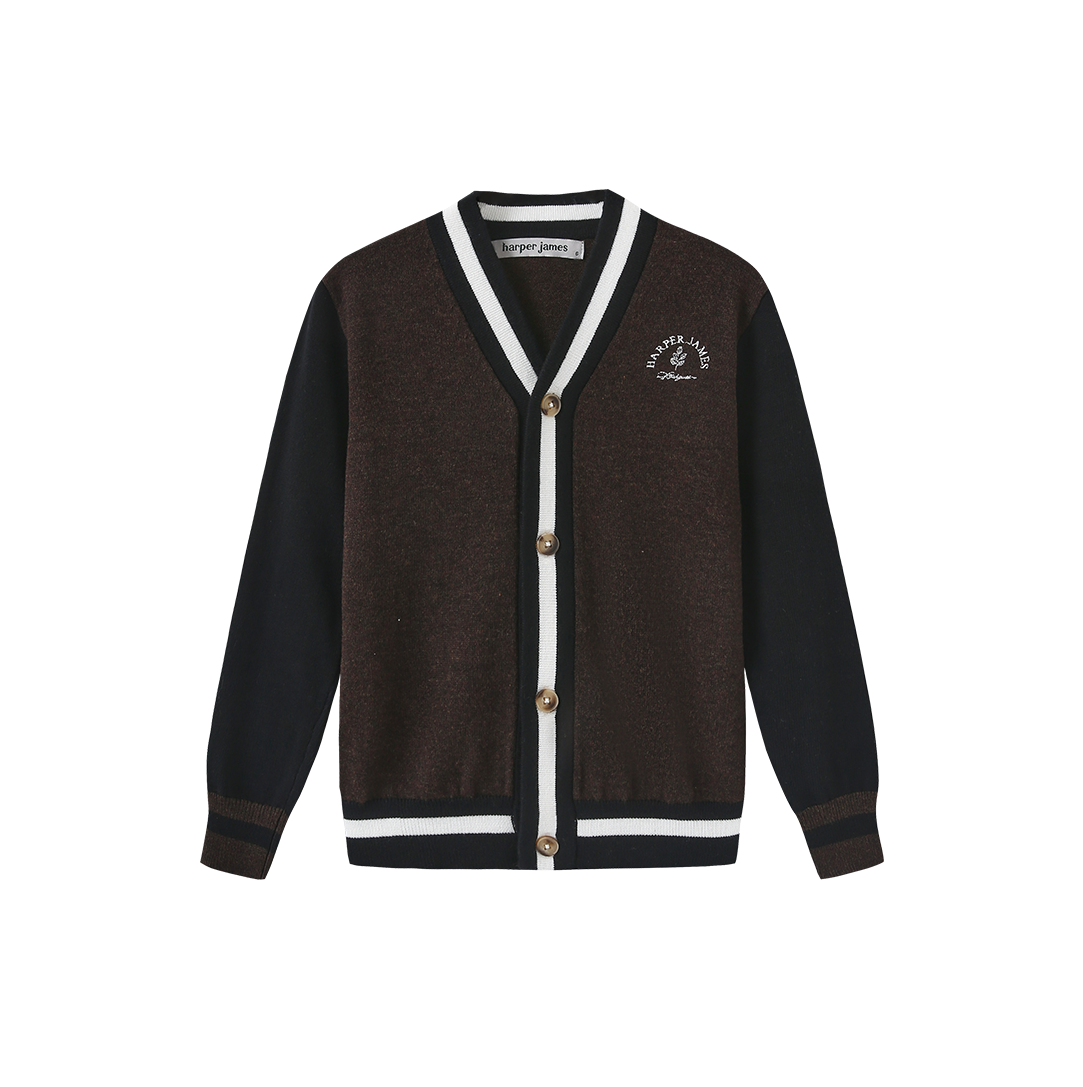 Color Block Detail Cardigan