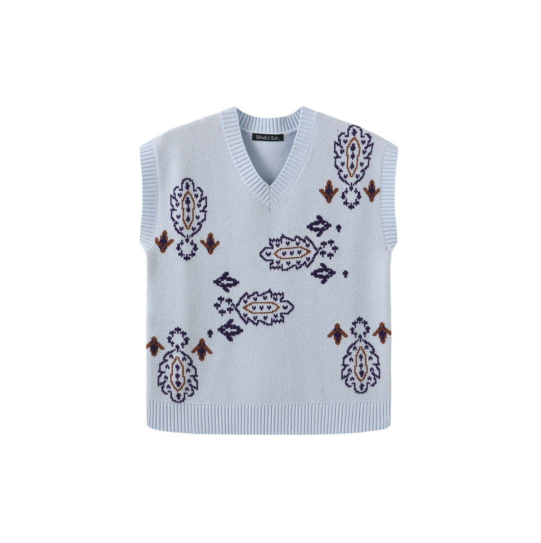 Printed Knitted Vest