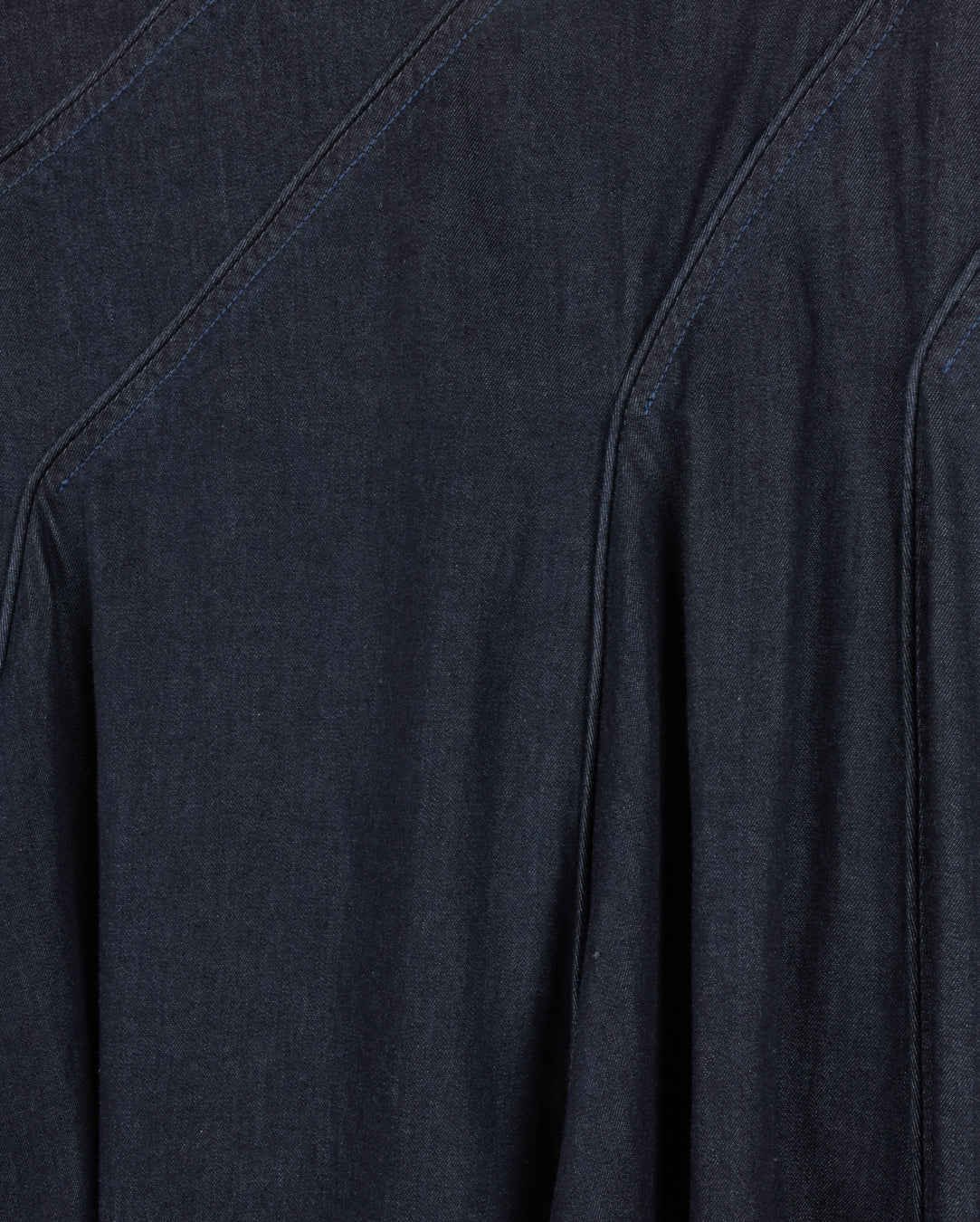 Chambray Stitched Detail Skirt - Junees